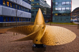 Photo of propella-sculpture by Høyteknologisenteret